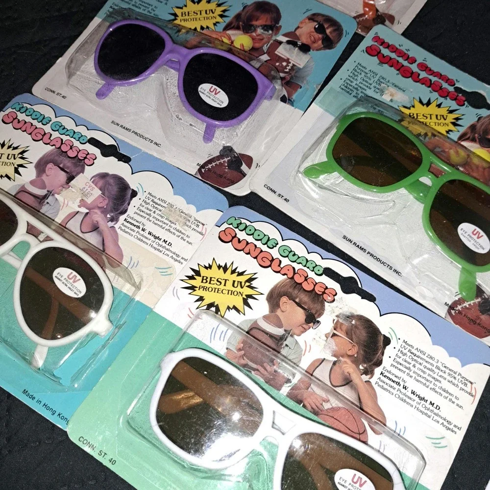 NIB-New 6 sets included Kiddie Sunglasses for your kids or store! UV Protection